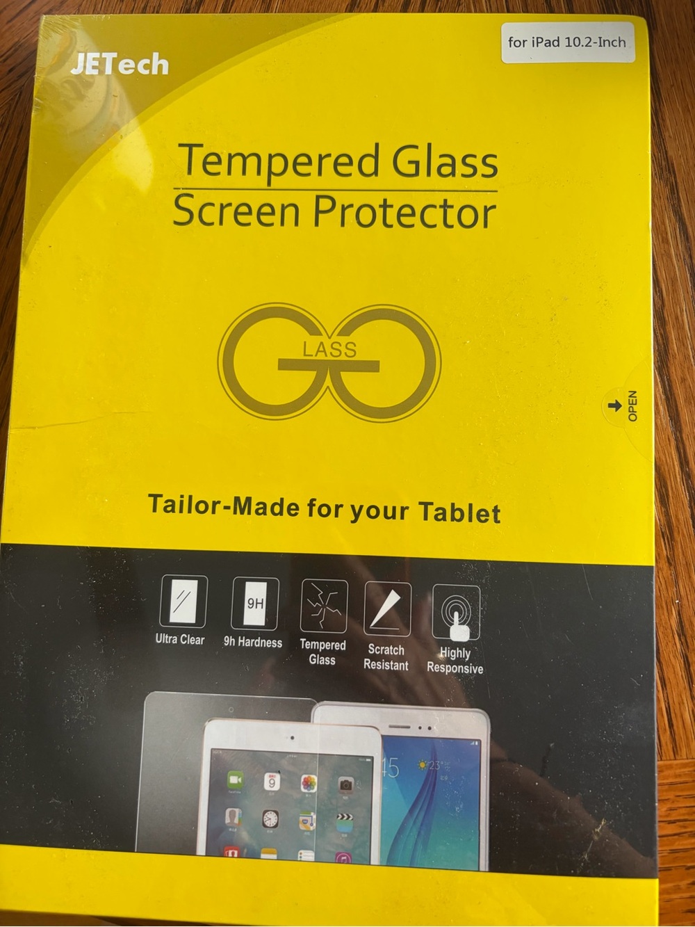 JETech Tempered Glass Screen Protector for iPad 10.2-inch